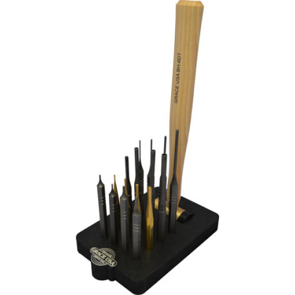 GRACE USA 17 PIECE AR15 PUNCH & HAMMER SET W/BENCH BLOCK