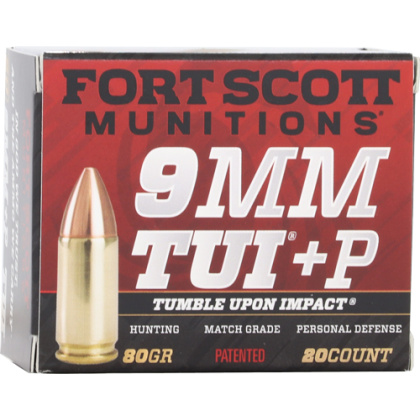 FORT SCOTT 9MM LUGER +P 80GR