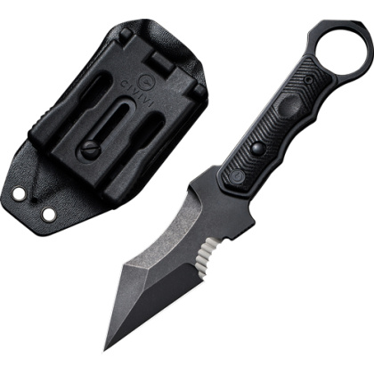 CIVIVI KNIFE ORTHRUS 3.76" BLACK G-10/BLACK STONEWASH