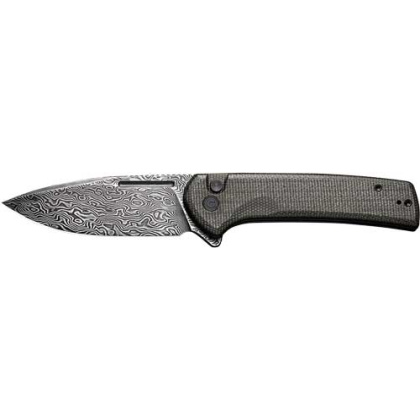 CIVIVI KNIFE CONSPIRATOR 3.48" DK GREEN MICARTA/BLK DAMASCUS