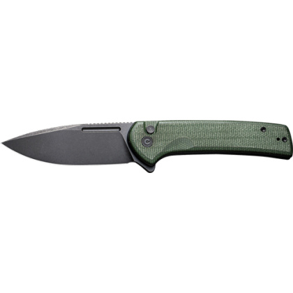 CIVIVI KNIFE CONSPIRATOR 3.4" GREEN MICARTA/BLACK STONEWASH