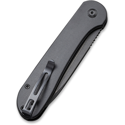 CIVIVI KNIFE ELEMENTUM 3.47" BLACK G-10/BLACK STONEWASH