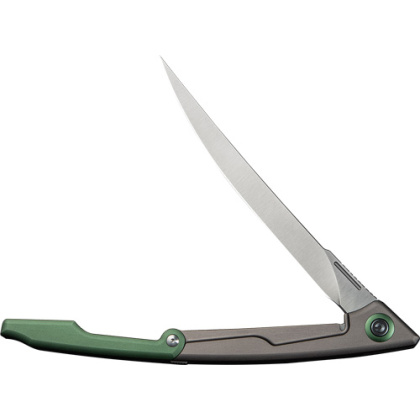 CIVIVI KNIFE SHAWKA 5.81" GREY GREEN FOLDING FILLET KNF