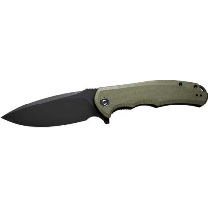 CIVIVI KNIFE PRAXIS 3.75"   OD GREEN G10/BLACK STONEWASHED