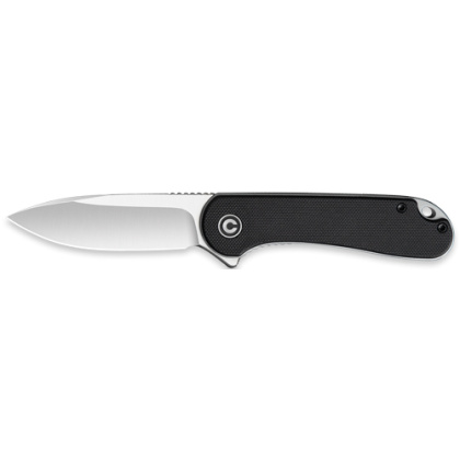 CIVIVI KNIFE ELEMENTUM 2.96" BLACK G10/SATIN D2 CLAM PACK