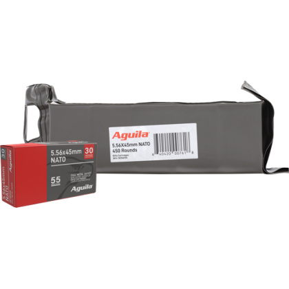 AGUILA 5.56X45 55GR FMJ 450RD BATTLE PACKS 5/BATTLE PER CASE