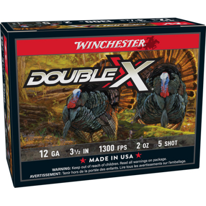 WINCHESTER DOUBLE-X 12GA 3" 1-3/4OZ #5 10RD 10BX/CS
