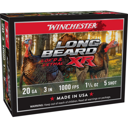 WINCHESTER LONG BEARD XR 20GA 3" 1-1/4OZ #5 10RD 10BX/CS