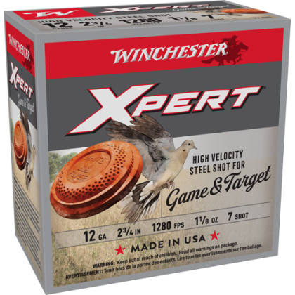 WINCHESTER XPERT STEEL 12GA 2.75" 1-1/8OZ #7 25RD 10BX/CS