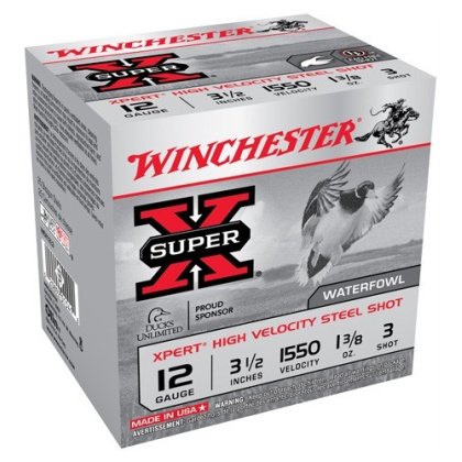 WINCHESTER XPERT STEEL 12GA 3.5" 1-3/8OZ #3 25RD 10BX/CS