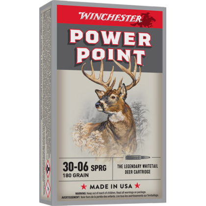 WINCHESTER SUPER-X 30-06 180GR POWER POINT 20RD 10BX/CS