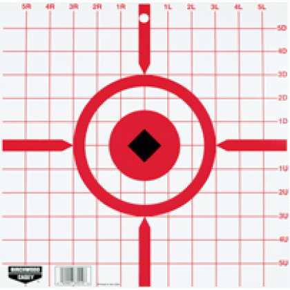 B/C TARGET RIGID PAPER 12" CROSSHAIR SIGHT-IN 10 TARGETS