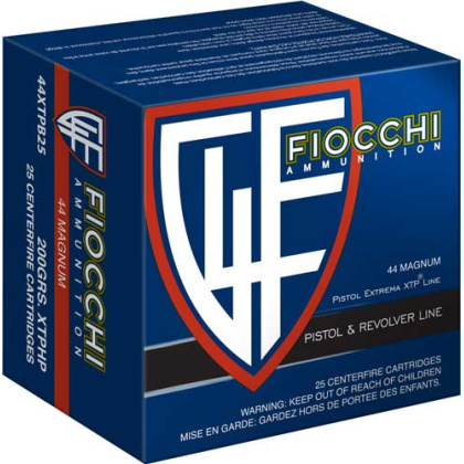 FIOCCHI 44 REM MAG 240GR JSP 50RD 10BX/CS
