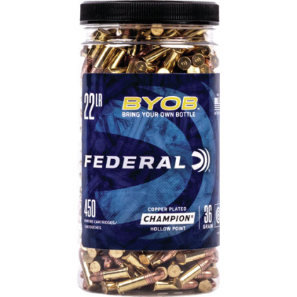 FEDERAL 22LR 36GR HP 1260FPS 450RD BUCKET 8BX/CS