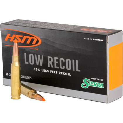 HSM LOW RECOIL 7MM REM MAG 140GR SBT 20RD 20BX/CS