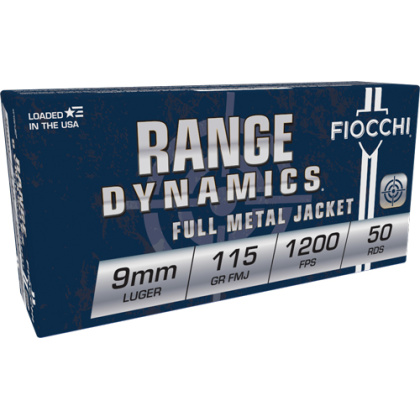 FIOCCHI 9MM LUGER 115GR FMJ 50RD 20BX/CS