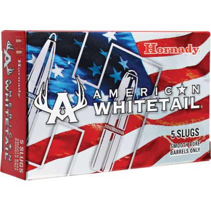 HORNADY WHITETAIL 12GA 2.75" 1OZ RIFLED SLUG 5RD 20BX/CS