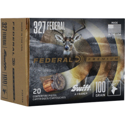 FEDERAL PREMIUM 327 FEDERAL 100GR A-FRAME JHP 20RD 10BX/CS