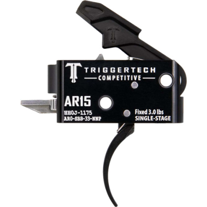 TRIGGERTECH AR-15 SINGLE STAGE BLACK COMPETITIVE PRO CURVED
