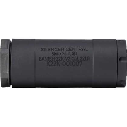 BANISH SUPPRESSORS BANISH22K V2 RIMFIRE 1/2X28 BLACK