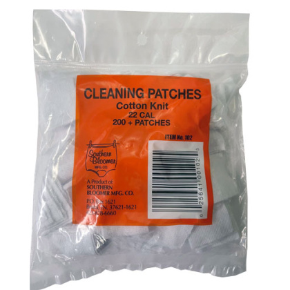 SOUTHERN BLOOMER .22CAL. CLEANING PATCHES 200-PACK