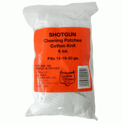 SOUTHERN BLOOMER SHOTGUN CLEANING PATCH 3"X3" 85-PACK
