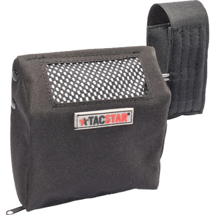 TACSTAR UNIVERSAL BRASS CATCHER W/VELCRO STRAPS BLACK