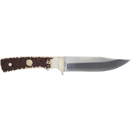 UNCLE HENRY KNIFE NEXT GEN STAGLON 5.25" BLD W/LTHR SHTH