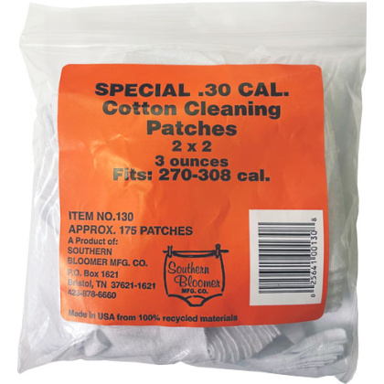 SOUTHERN BLOOMER .30 CALIBER CLEANING PATCH 175-PACK