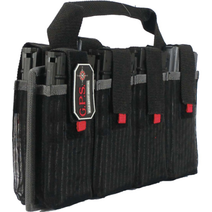 GPS AR MAGAZINE TOTE HOLDS 8-AR STYLE MAGS BLACK