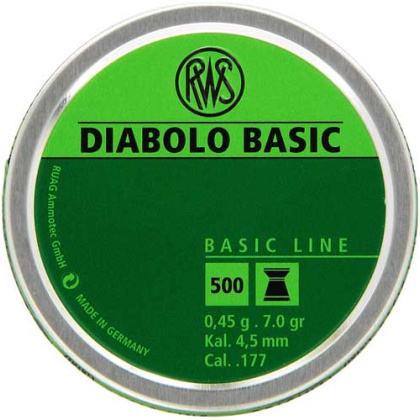 RWS PELLETS 177 DIABOLO BASIC LINE 7.0 GRAINS 300-PACK