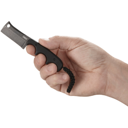 CRKT MINIMALIST CLEAVER NECK KNIFE 2.13" BLACKOUT W/SHEATH<