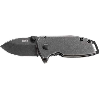 CRKT SQUID COMPACT 1.75" PLAIN EDGE BLACK STONEWASH