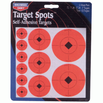 B/C TARGET SPOTS ASSORTMENT 1"-60/2"-30/3"-20