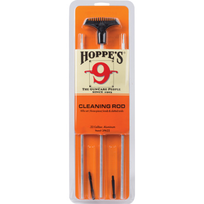 HOPPES ALUMINUM CLEANING ROD 3-PC .22 CALIBER