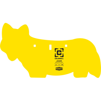 CALDWELL AR500 COYOTE TARGET 3/8"  AR500 STEEL YELLOW