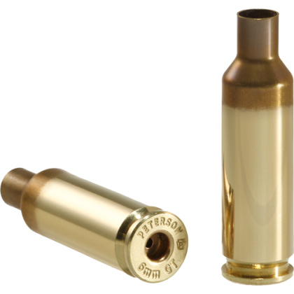 PETERSON UNPRIMED CASES 6MM GT 50PACK 10BX/CS