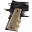 HOGUE GRIPS COLT GOVT MODEL W/FINGER GROOVES FDE