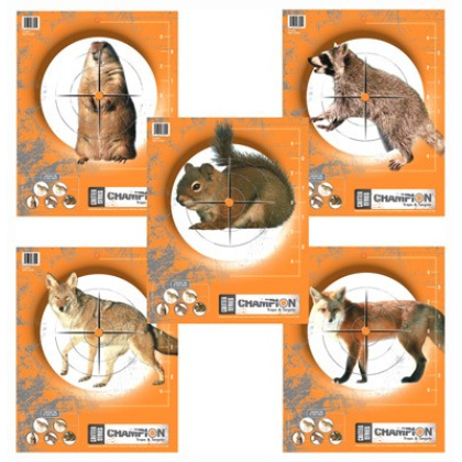 CHAMPION CRITTER SERIES TARGET PAPER 2EA. OF 5 ANIMALS 10-PK<
