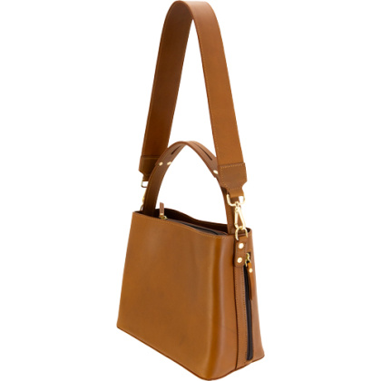 CAMELEON S&W BUCKET TOTE CONCEALED CARRY PURSE BROWN