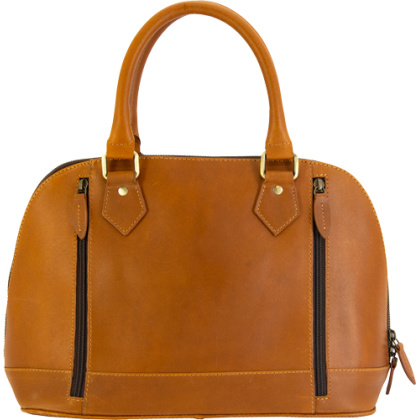 CAMELEON S&W CLASSIC SATCHEL CONCEALED CARRY PURSE BROWN