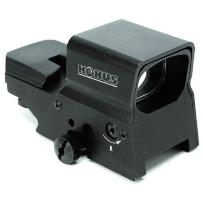 KONUS RED/GRN DOT SIGHTPRO R8 2-5MOA 1X39 8-RETIC DUAL RAIL!