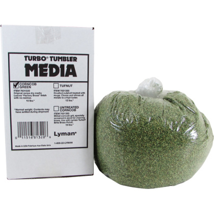 LYMAN TURBO TUMBLER MEDIA CORN COB PLUS 10 LB BOX