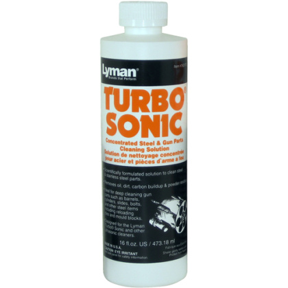 LYMAN TURBO SONIC GUN PARTS CLEANING SOLUTION 16OZ BOTTLE