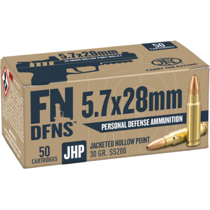 FN 5.7X28 30GR JHP SS200 50RD 10BX/CS