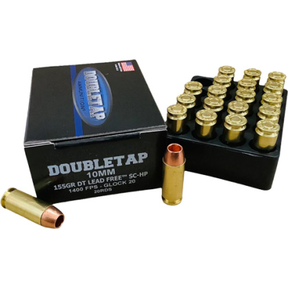 DOUBLETAP 10MM 155GR SC-HP LEAD FREE 20RD 50BX/CS