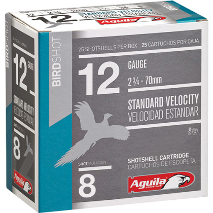 AGUILA SHOTSHELL 12GA 2.75" 1-1/8OZ #8 250RD CASE LOT