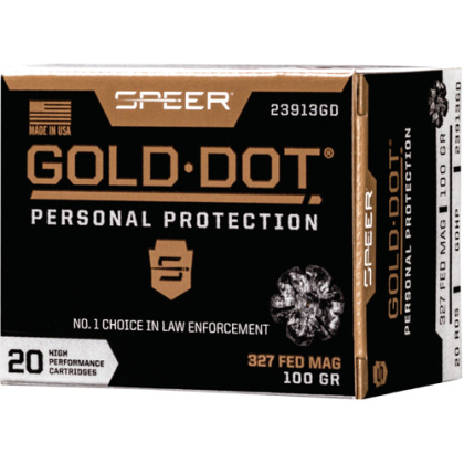 SPEER GOLD DOT 327 FEDERAL 100GR GDHP 20RD 10BX/CS