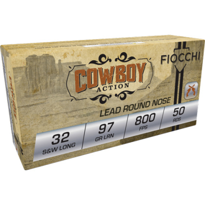 FIOCCHI 32 S&W LONG 97GR LEAD-FP 50RD 20BX/CS