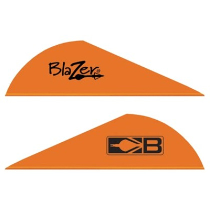 BOHNING BLAZER VANES 2" SOLID NEON ORANGE 100PK